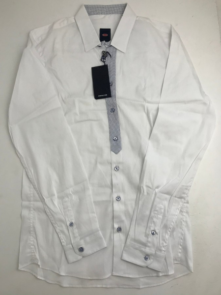 boys off white dress shirt