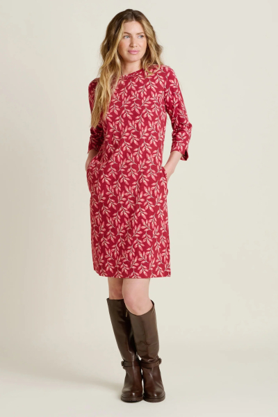 Brakeburn red Autumn Breeze dress – full front view