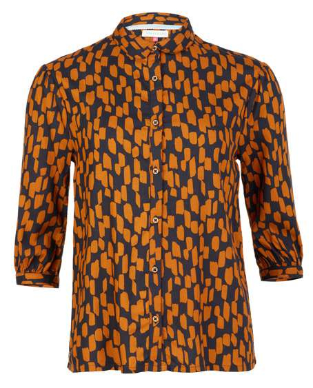 Brakeburn Brush Strokes Blouse BBLSHT0011652AW24 front catalogue photograph