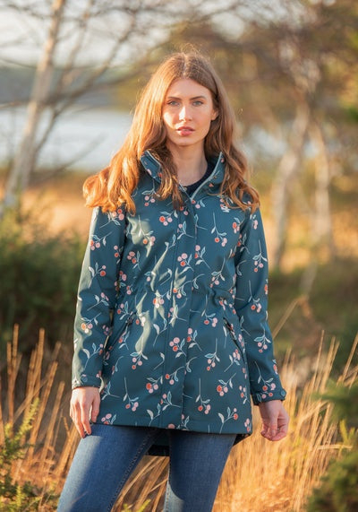 Brakeburn Cherry teal softshell jacket