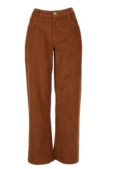 Brakeburn brown wide leg cord trousers