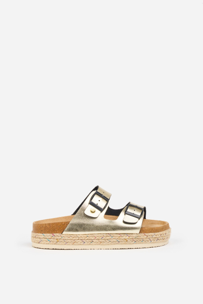 Brakeburn Metallic Flatform Sandal SS23
