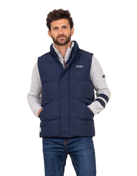 Brakeburn Navy Classic Padded Gilet AW22