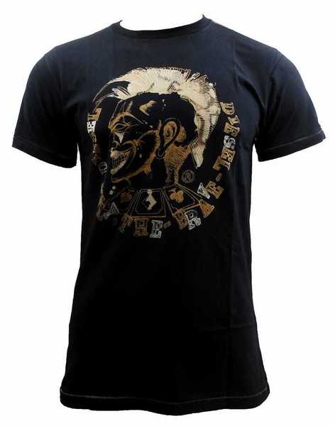 5x Mens Black Gold-Head Design Diesel T-Shirts