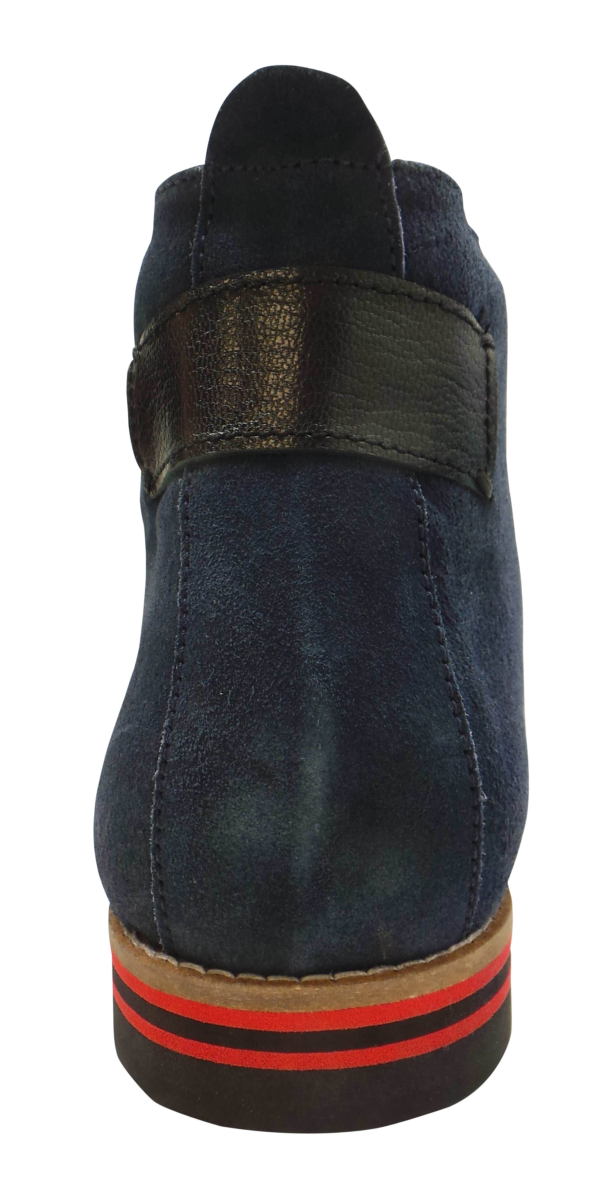 navy suede desert boots