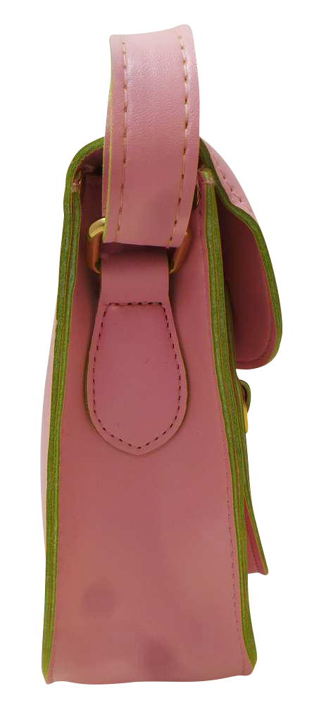 light pink leather satchel