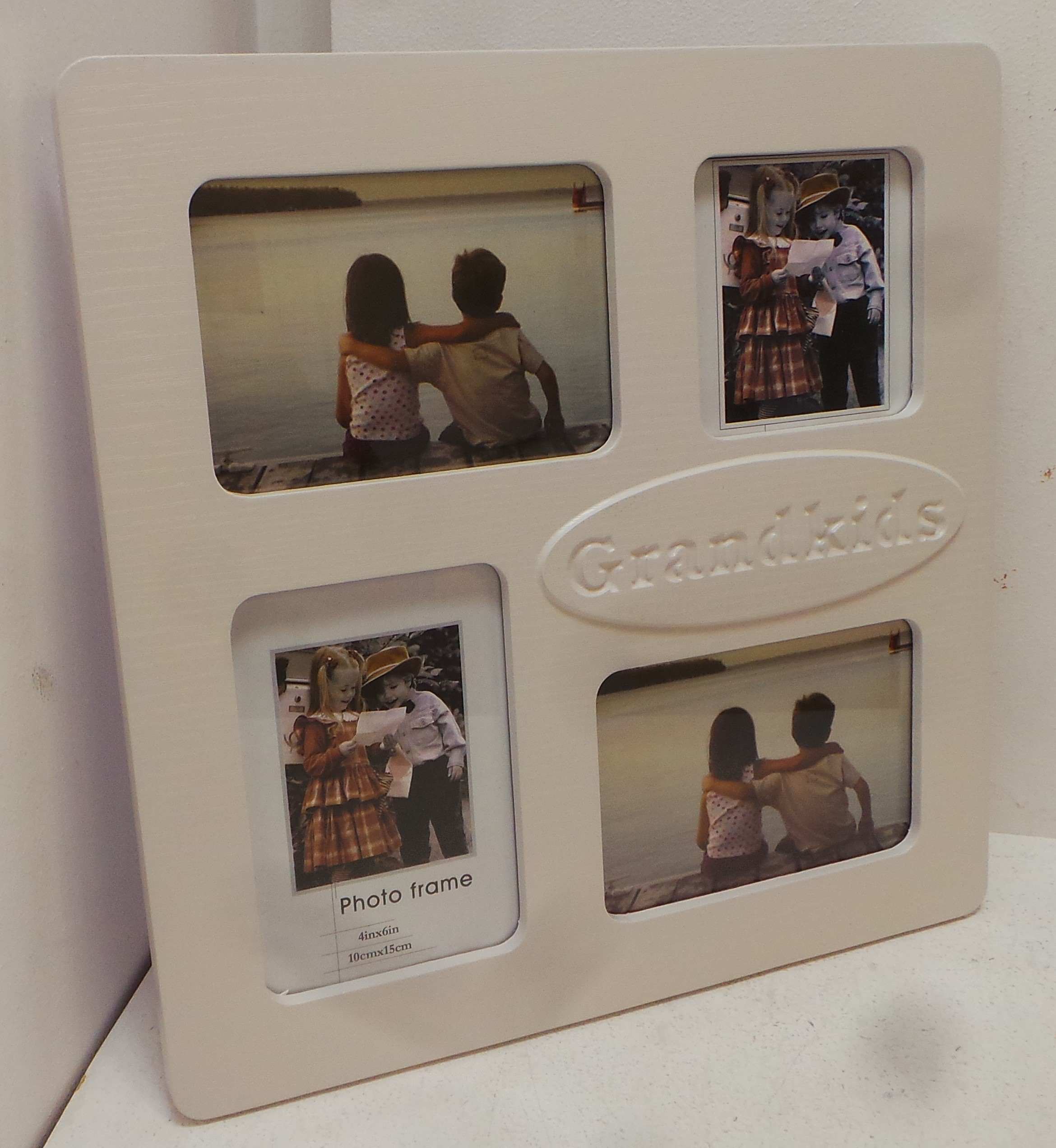 Joblot of 18 Beautiful Grandkids Collage Picture Frame in White Gloss