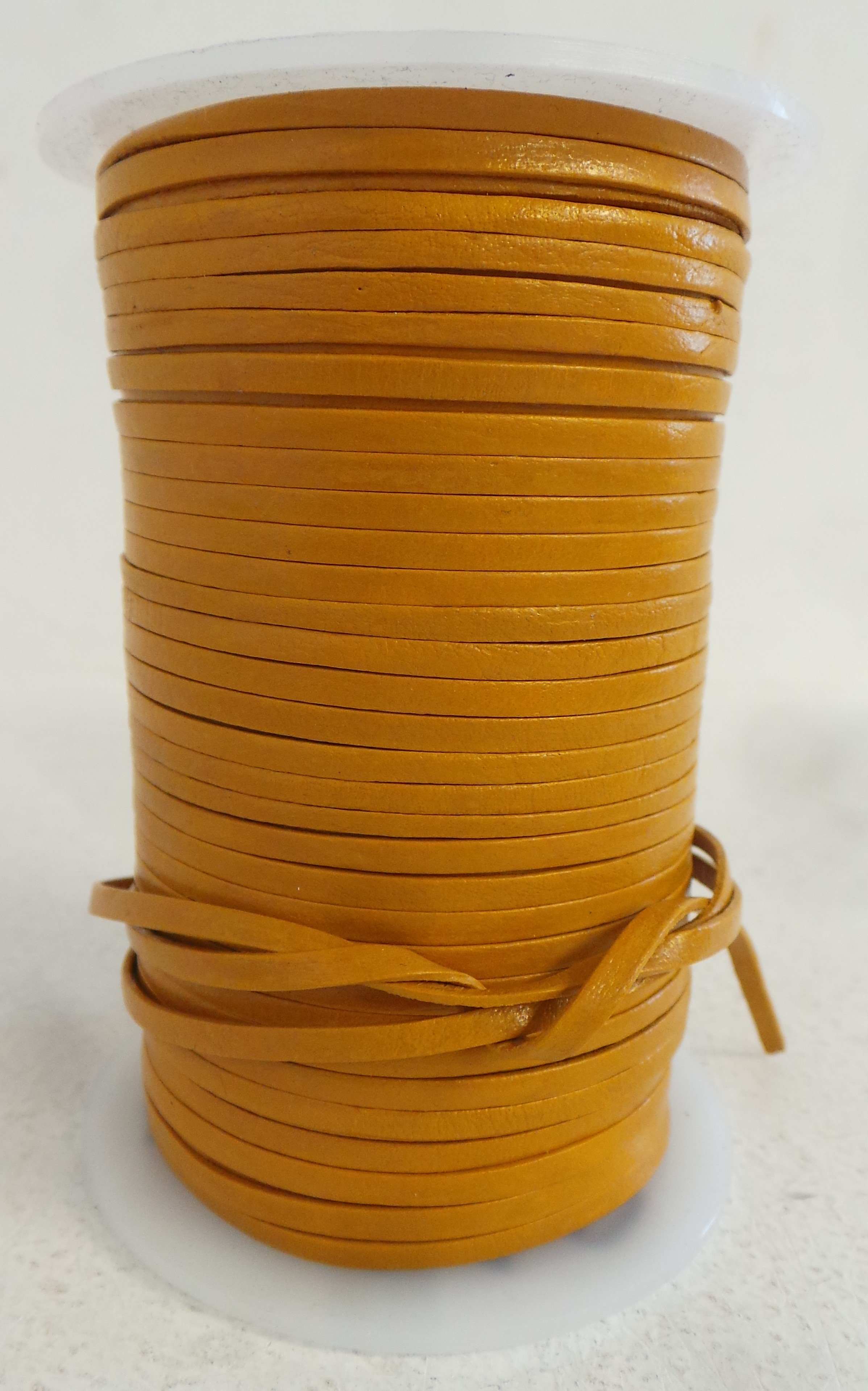 Joblot of 500m of Mixed Colour High Quality Flat Leather Cords 3mm