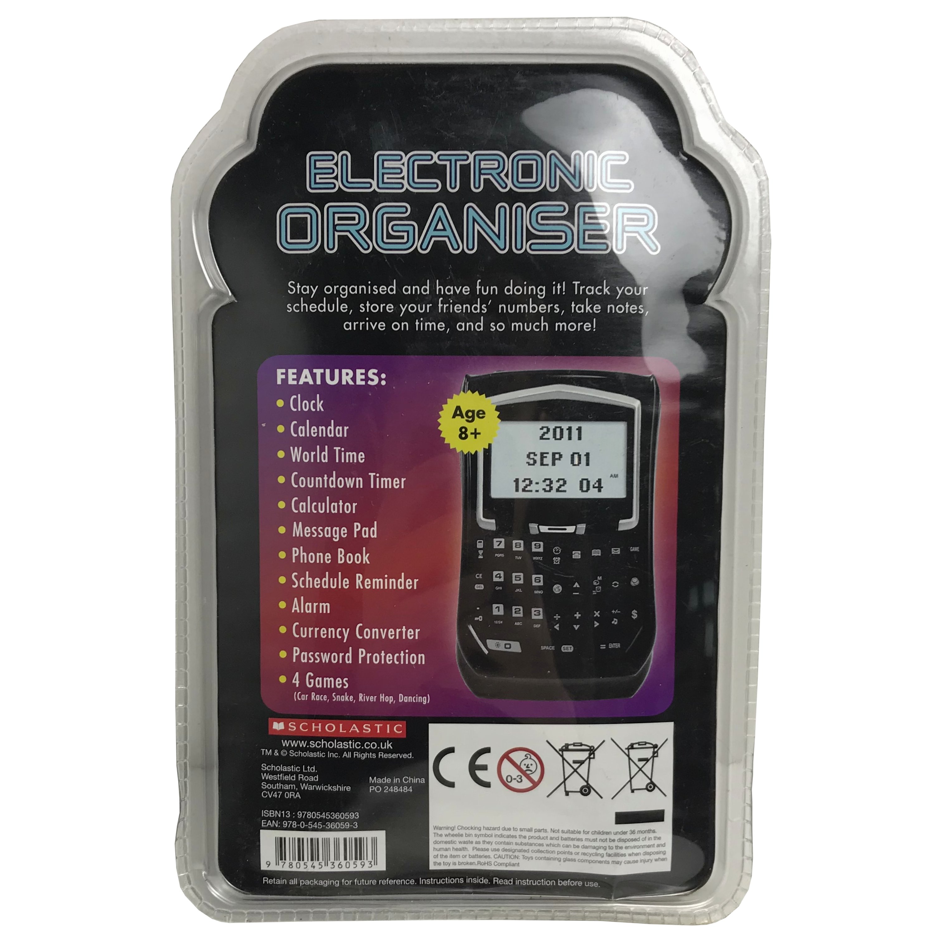 One Off Joblot Of 106 Scholastic Black Electronic Organisers