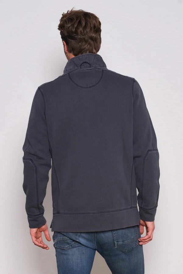 Brakeburn Men's Grey Garment Dyed Sweatshirt - view 4