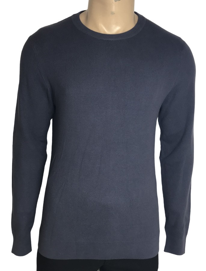 One Off Joblot of 14 Mens Ex Chain Store Navy Ribbed Sweatshirts