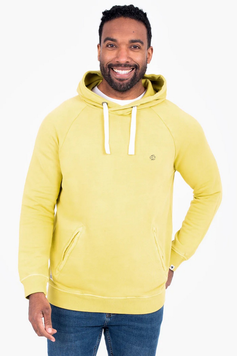 Brakeburn Men's Yellow Cross Neck Hoodie - view 2