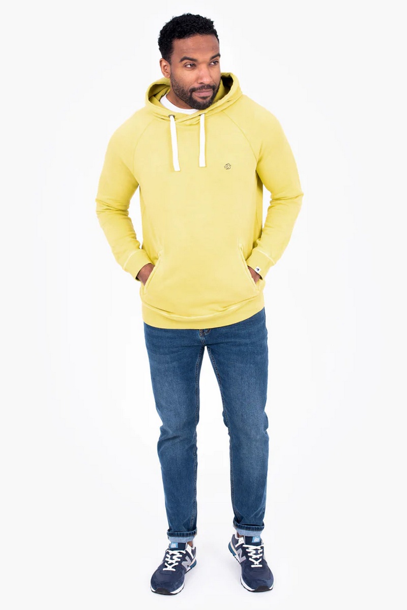 Brakeburn Men's Yellow Cross Neck Hoodie - view 1