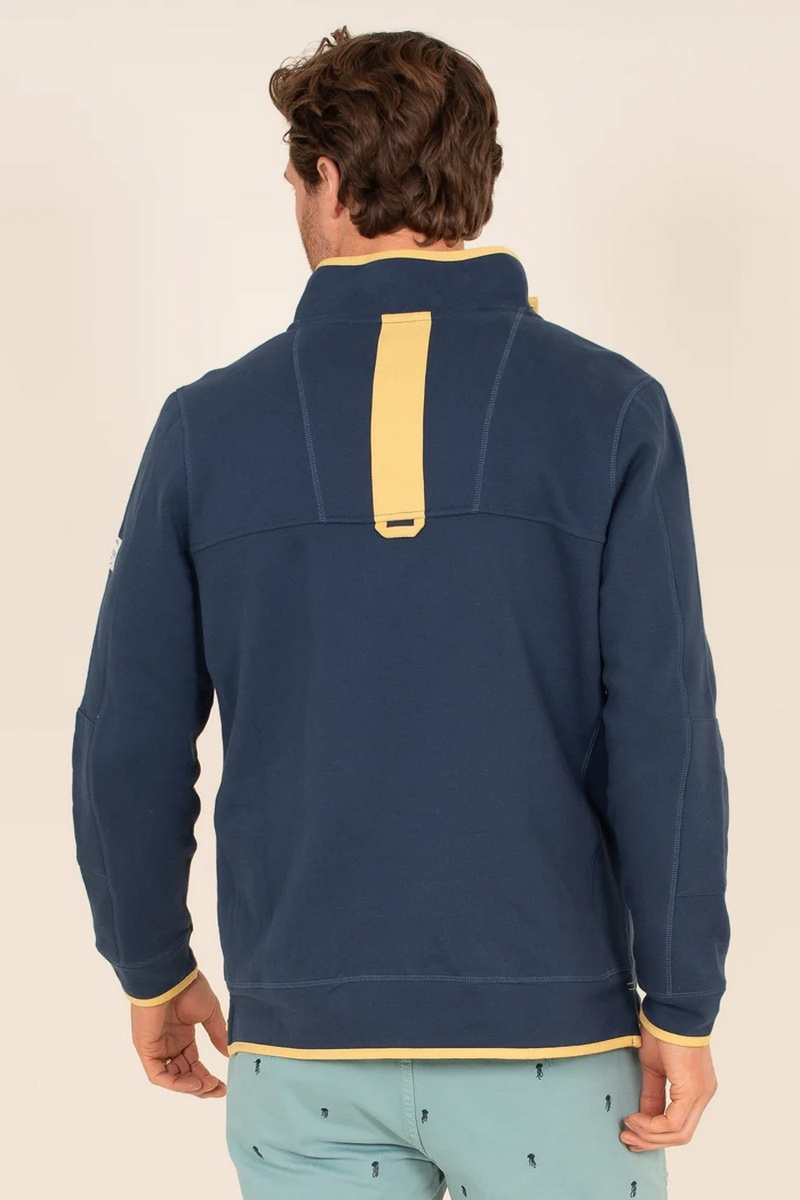 Brakeburn Men's Navy Quarter Zip Sweatshirt - view 4