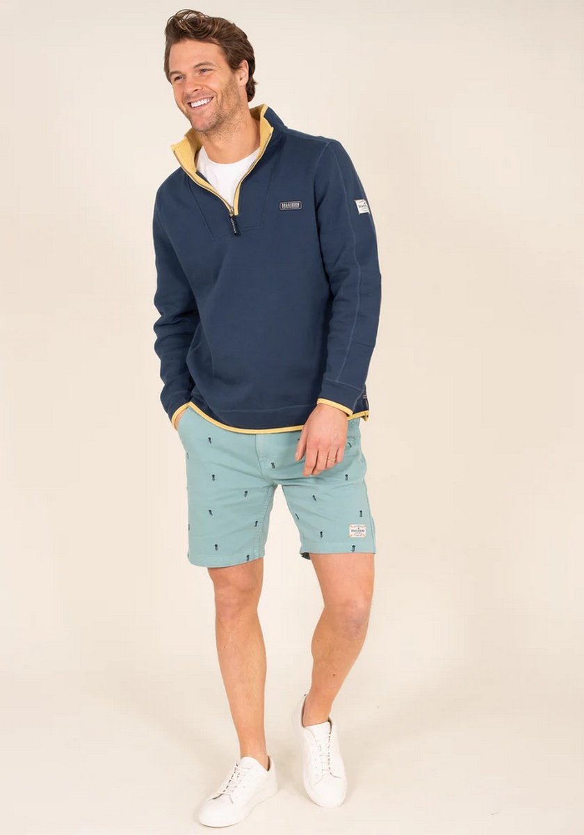 Brakeburn Men's Navy Quarter Zip Sweatshirt - view 1