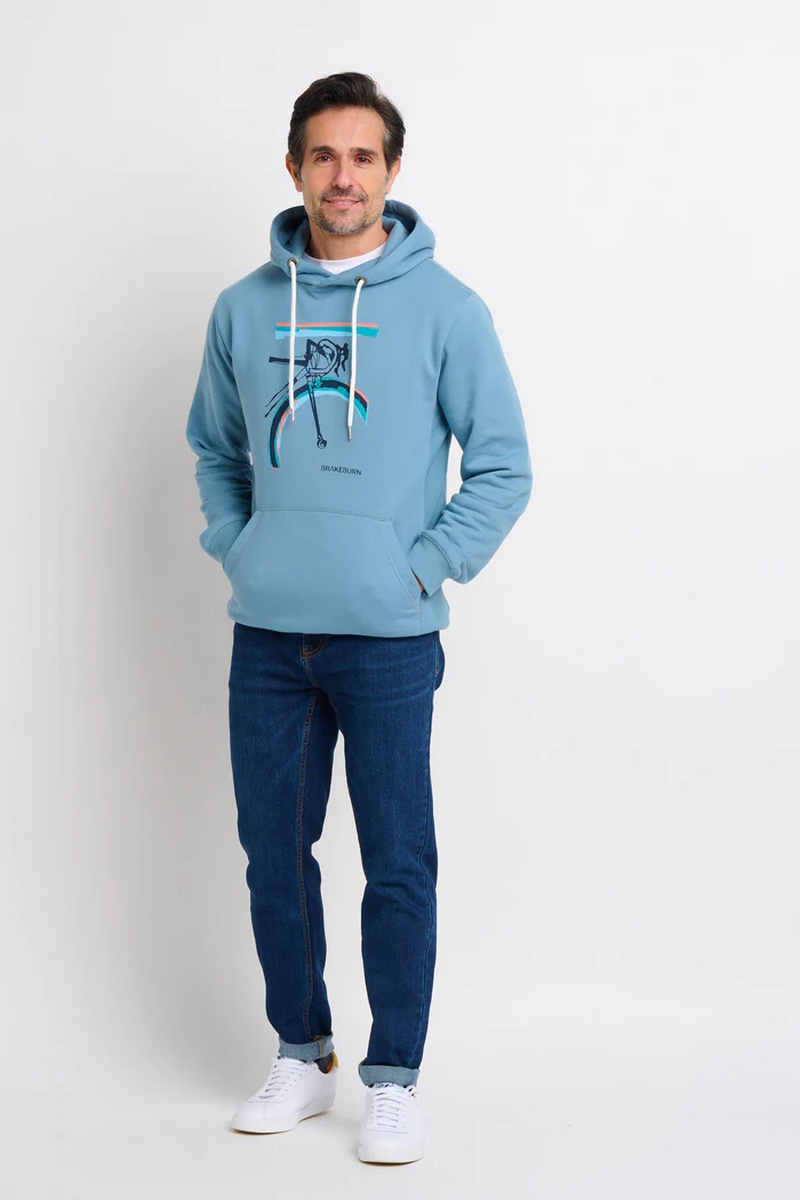 Brakeburn Men's Blue Bikes Hoodie - view 2