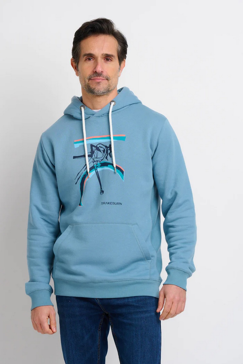 Brakeburn Men's Blue Bikes Hoodie - view 3