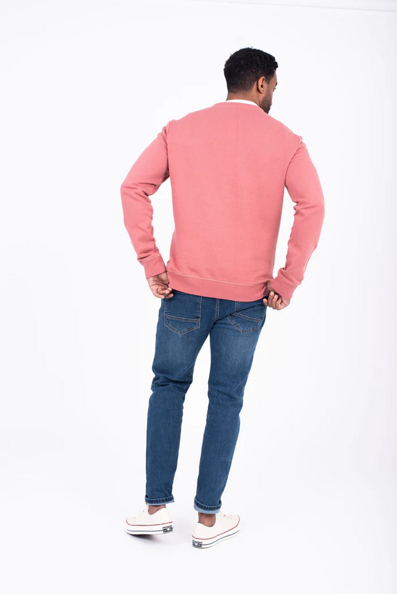 Brakeburn Men's Pink Crew Neck Sweatshirt - view 4