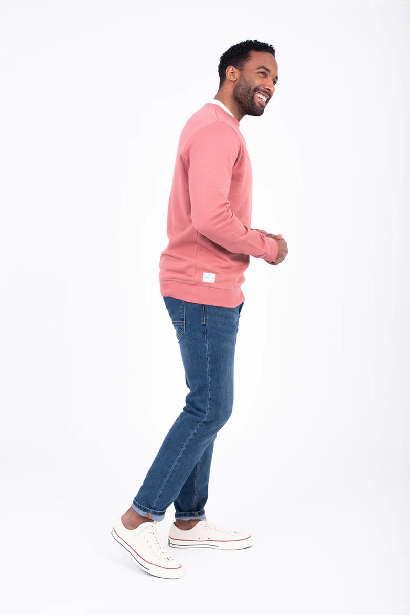 Brakeburn Men's Pink Crew Neck Sweatshirt - view 3