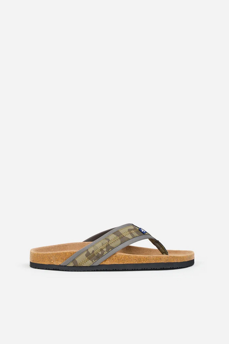 Brakeburn khaki camo flip-flop SS23 side view