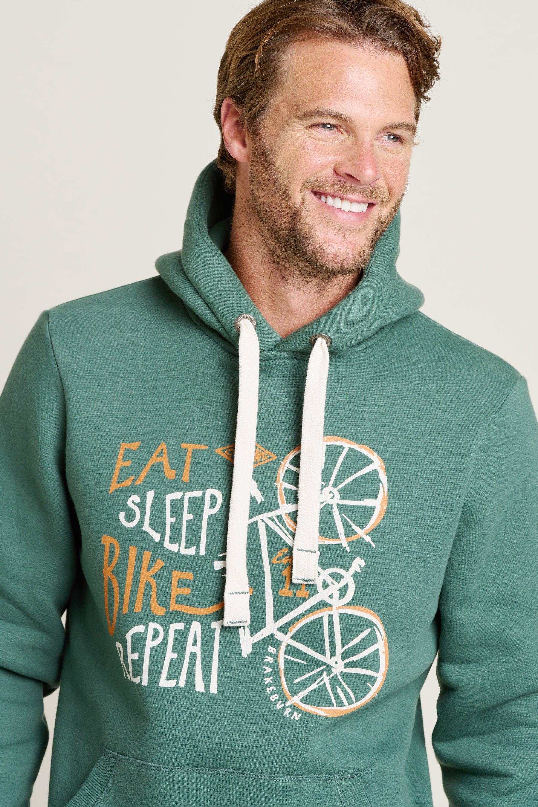 Brakeburn Men's Green Bike Hoodie - view 3