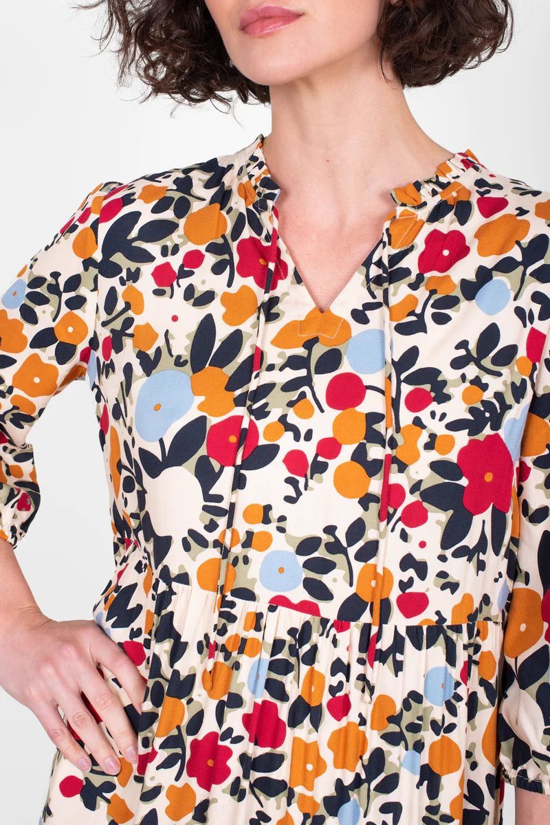 Brakeburn Bloom Floral Maxi Dress AW22, floral print and design