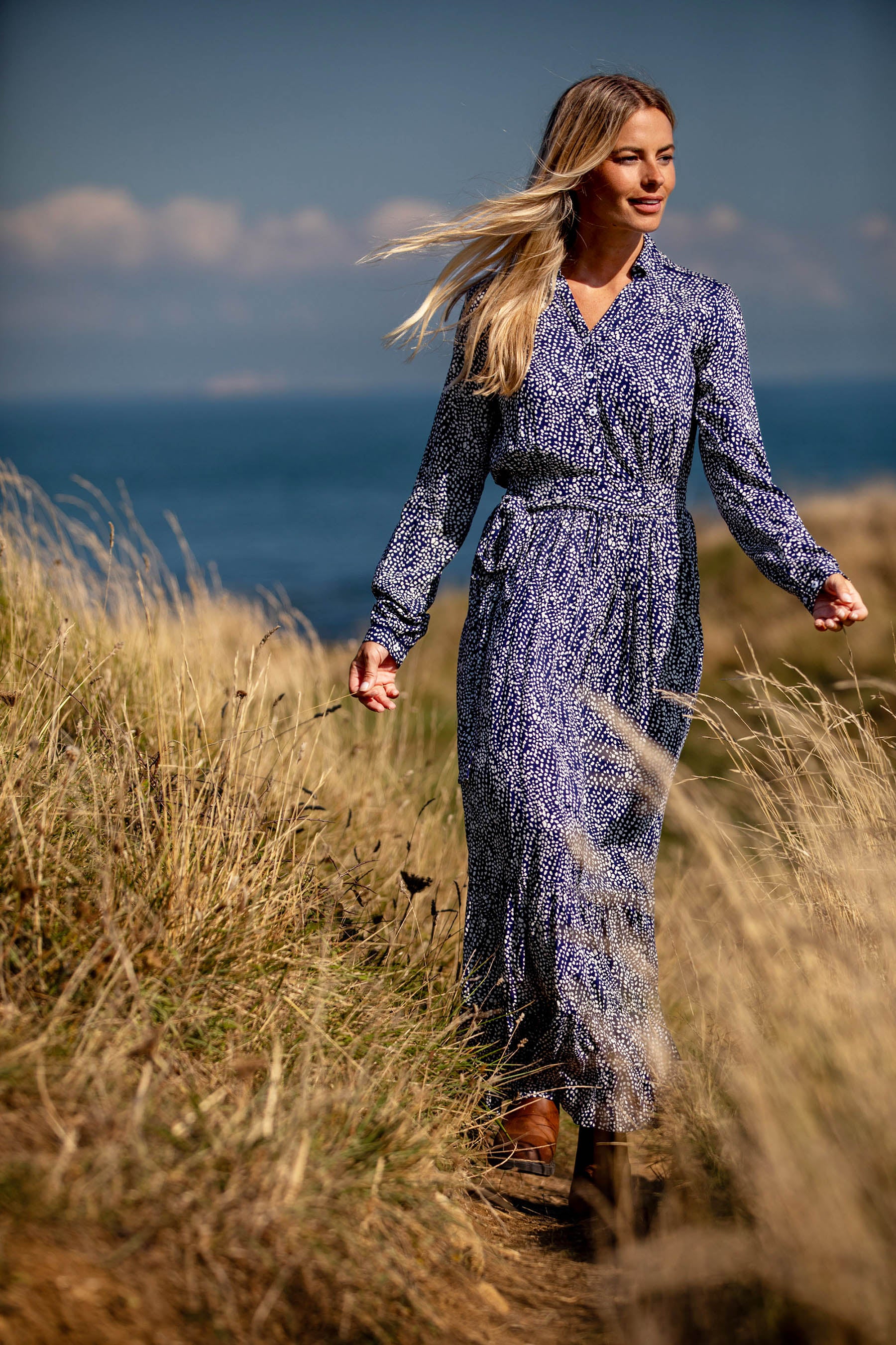 Brakeburn Flowing Spots dress additional view 3