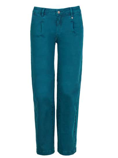 Brakeburn Women's Teal Pleat Trousers - view 1