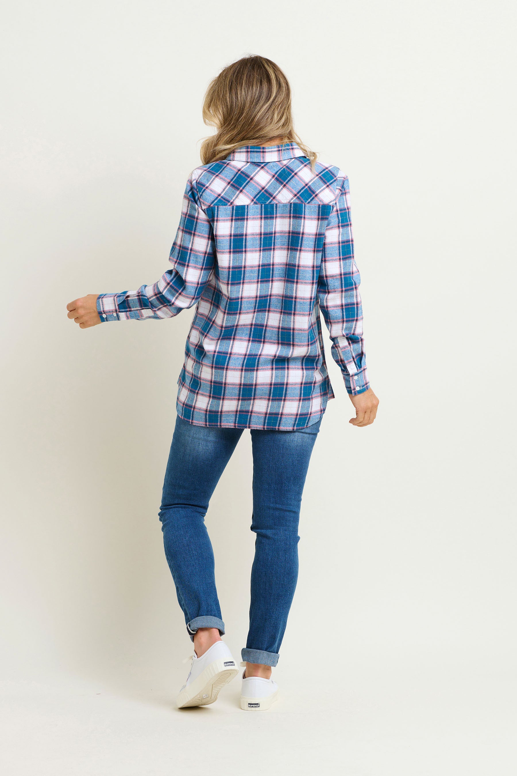 Brakeburn Women's Blue Lucille Flannel Shirts - view 2