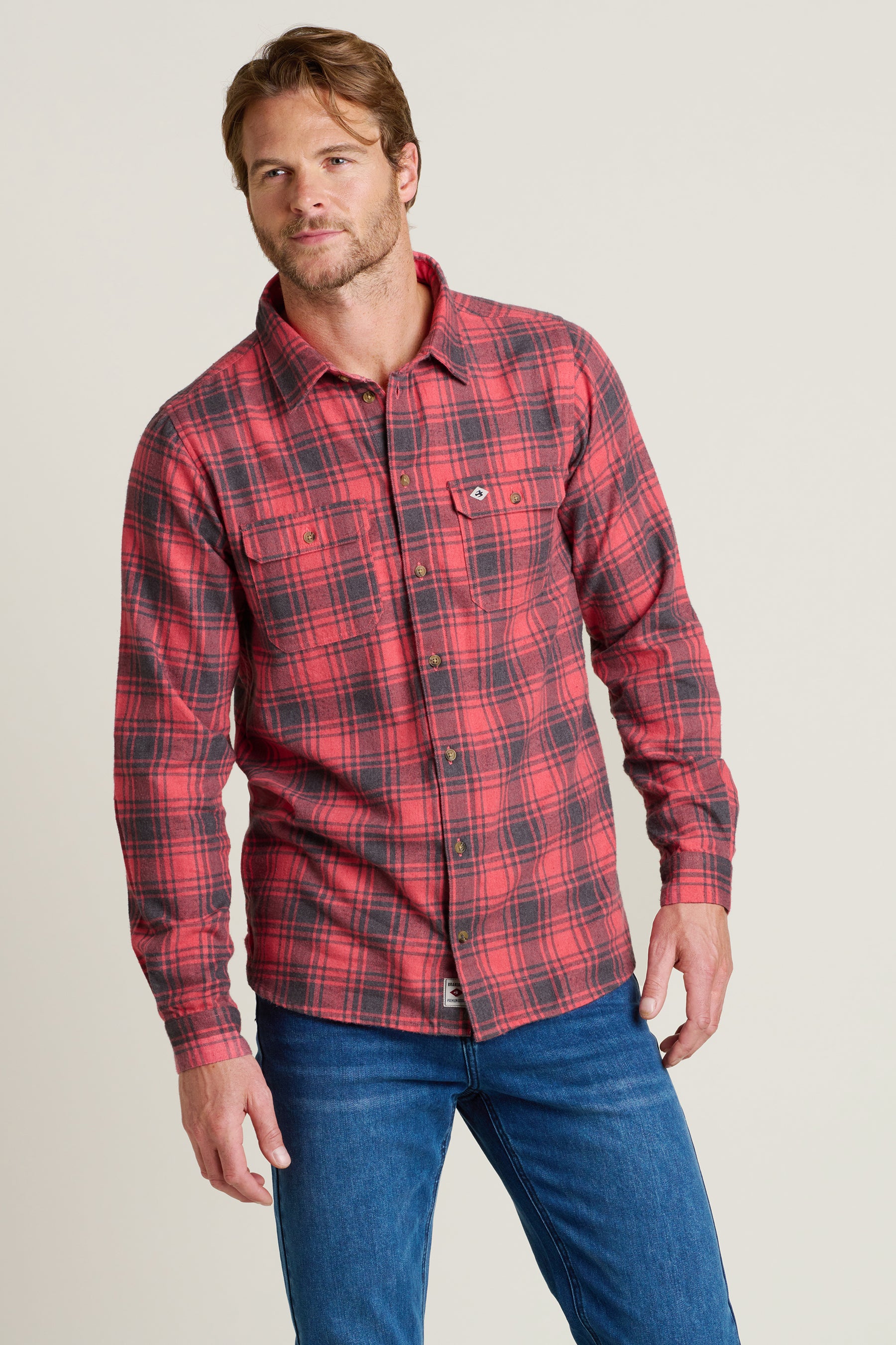 Brakeburn Pink Checked Shirts - view 3