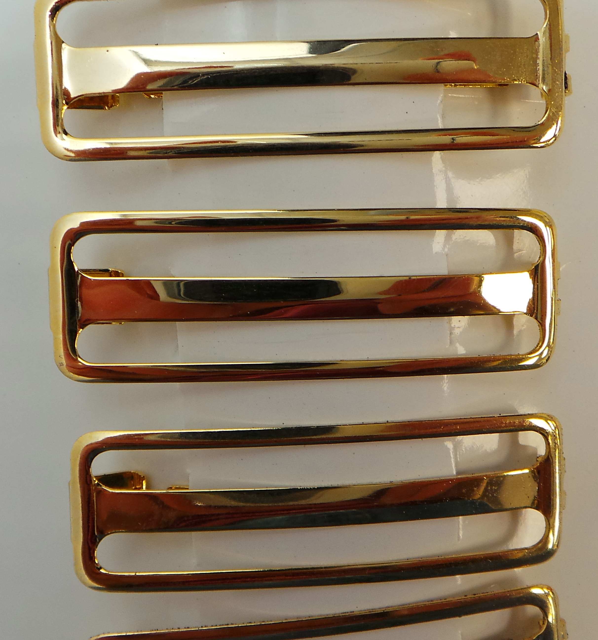 Wholesale Joblot of 120 Ladies Trenz Gold Metallic Hair Clips